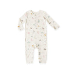 Henley Patch Pocket Romper - Forest Fable