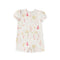 Short Sleeve Puff Romper - Sea Bloom