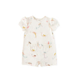 Pehr-Short Sleeve Toddler Puff Romper-Mermaid Melody-1