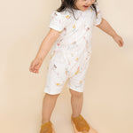 Pehr-Short Sleeve Toddler Puff Romper-Mermaid Melody-4