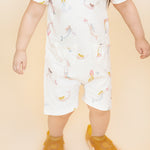 Pehr-Short Sleeve Toddler Puff Romper-Mermaid Melody-6