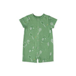 Short Sleeve Pocket Romper - Doubles Green