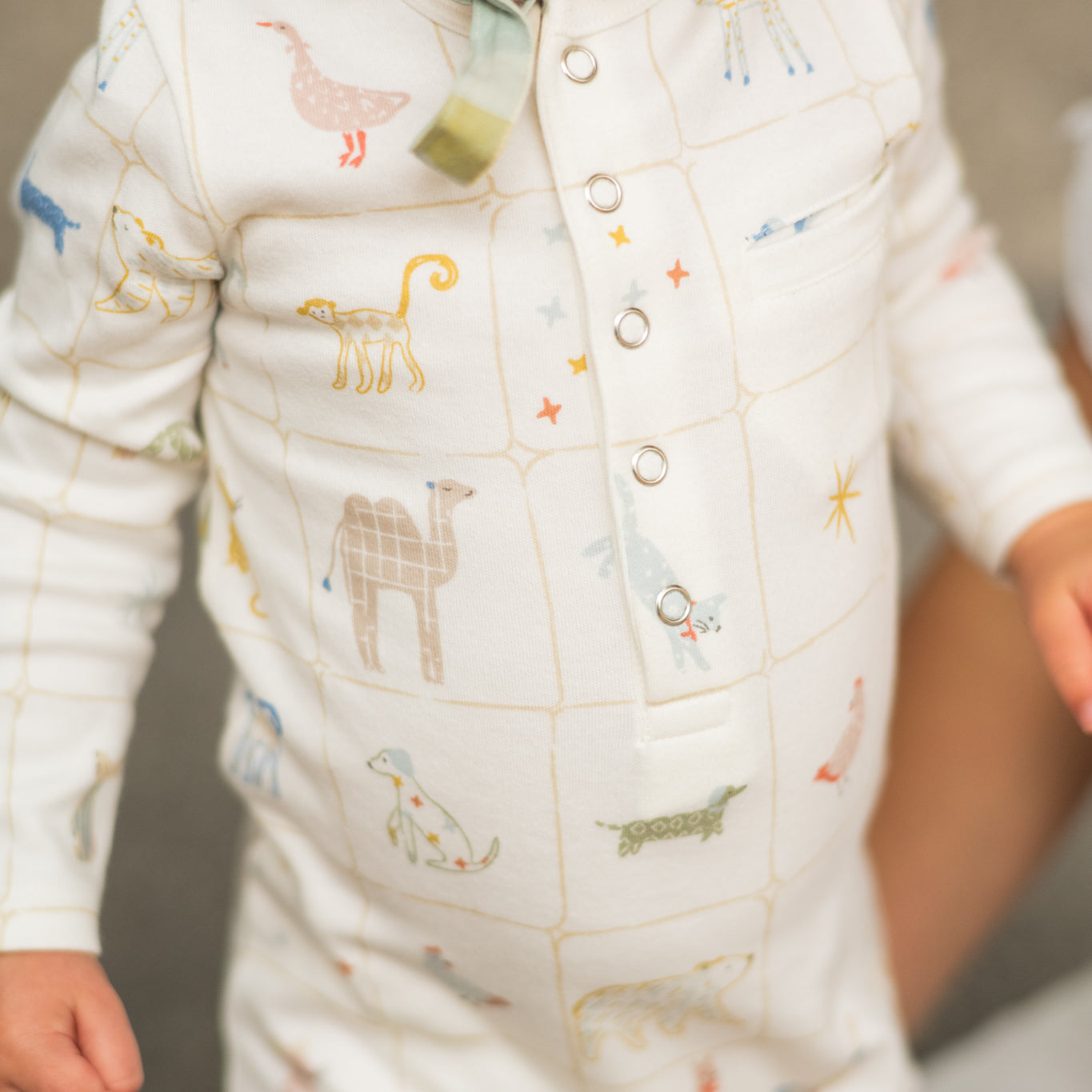 Henley Romper - Animal Shuffle