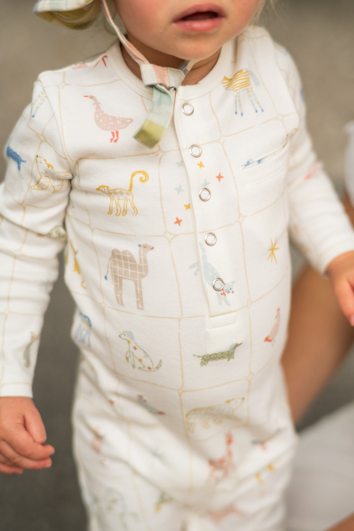 Henley Romper - Animal Shuffle