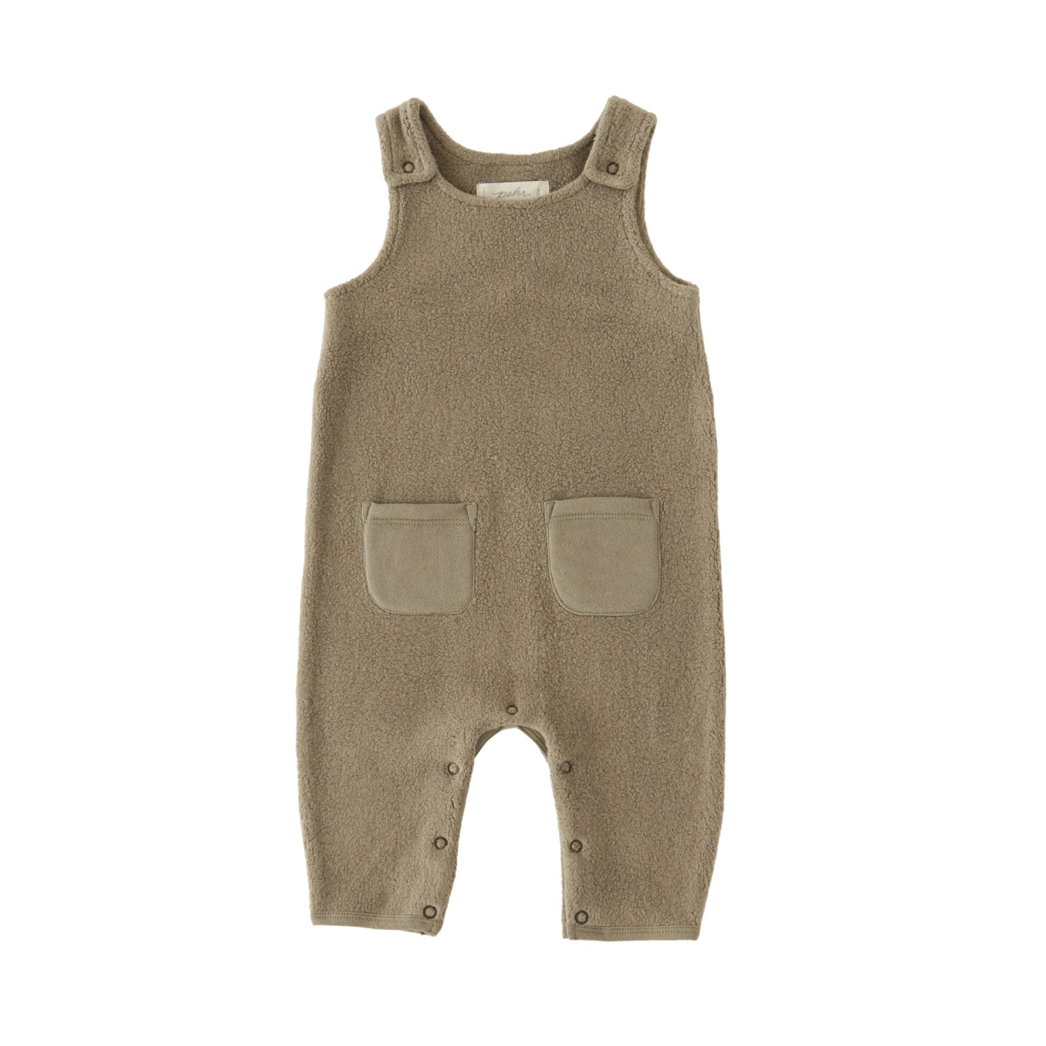Pehr-Teddy Fleece Overall-Moss-1