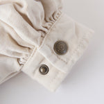 Pehr-Vintage Twill Puff Sleeve Jumpsuit-Natural-4