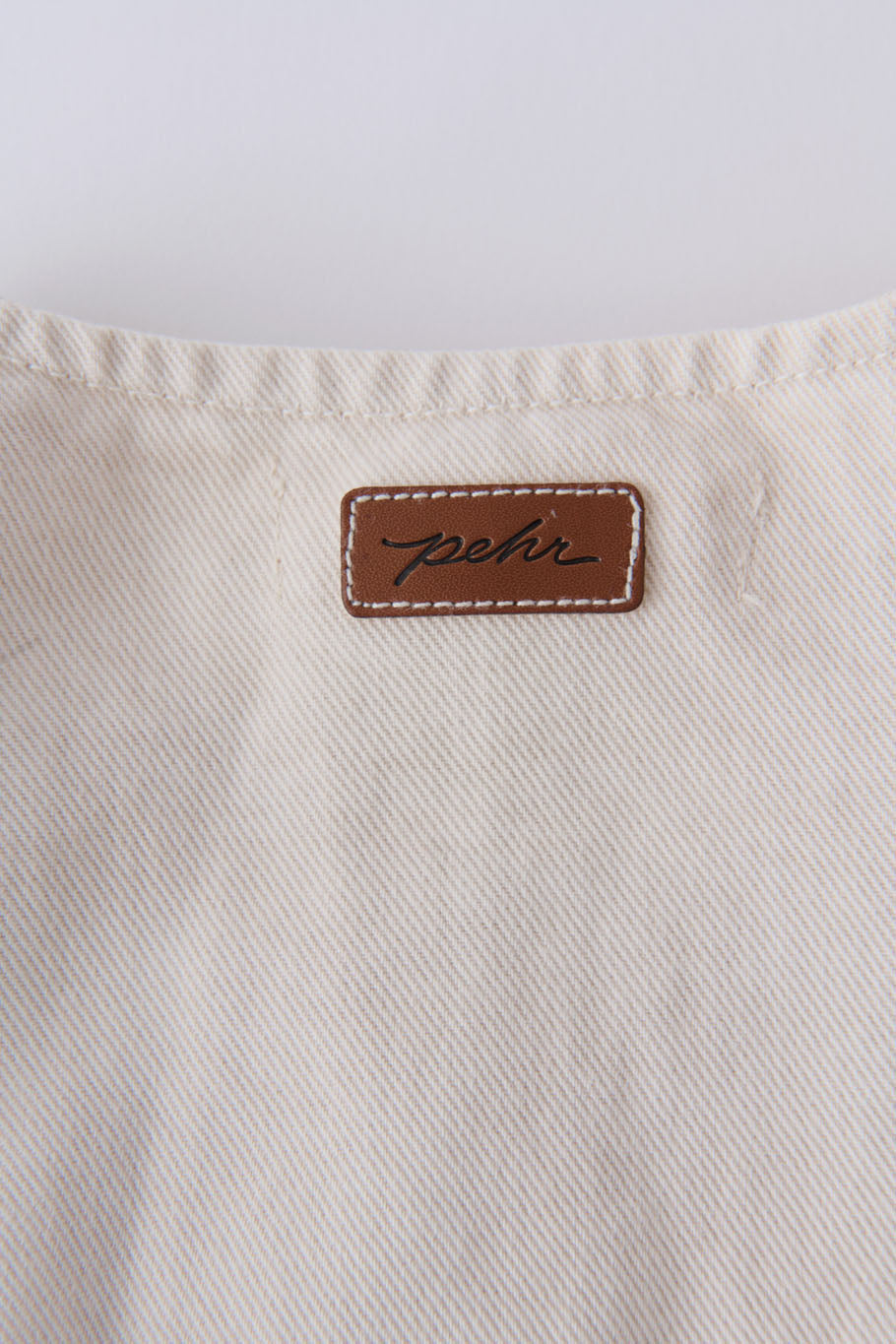 Pehr-Vintage Twill Puff Sleeve Jumpsuit-Natural-5