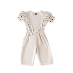 Pehr-Vintage Twill Puff Sleeve Jumpsuit-Natural-8