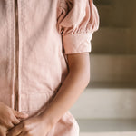Pehr-Vintage Twill Puff Sleeve Jumpsuit-Peony-3