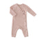 Pehr-Dotty Knit Kimono Romper-Soft Peony-Newborn-1