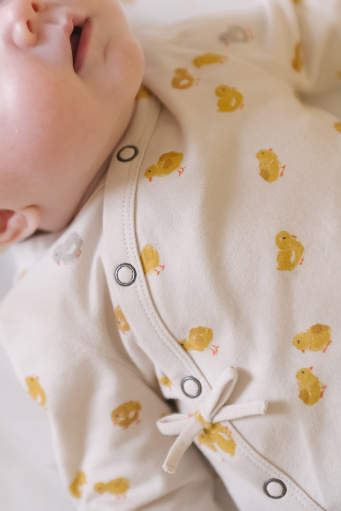 Pehr-The Littles Kimono Romper-Cheerful Chick-Baby-2