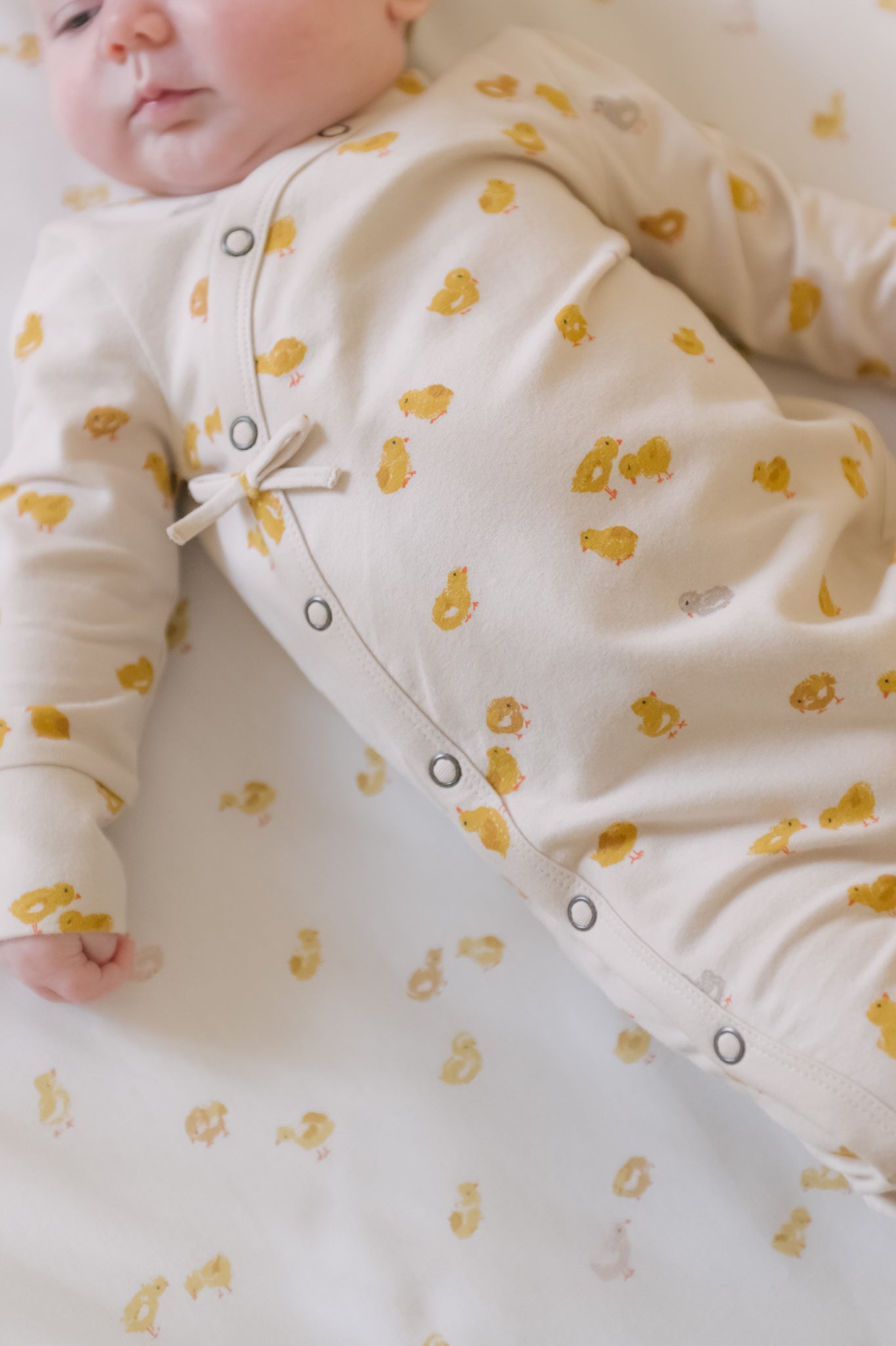 Pehr-The Littles Kimono Romper-Cheerful Chick-Baby-3