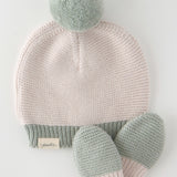 Pehr-Wool Knit Hat-Natural - Sage-3