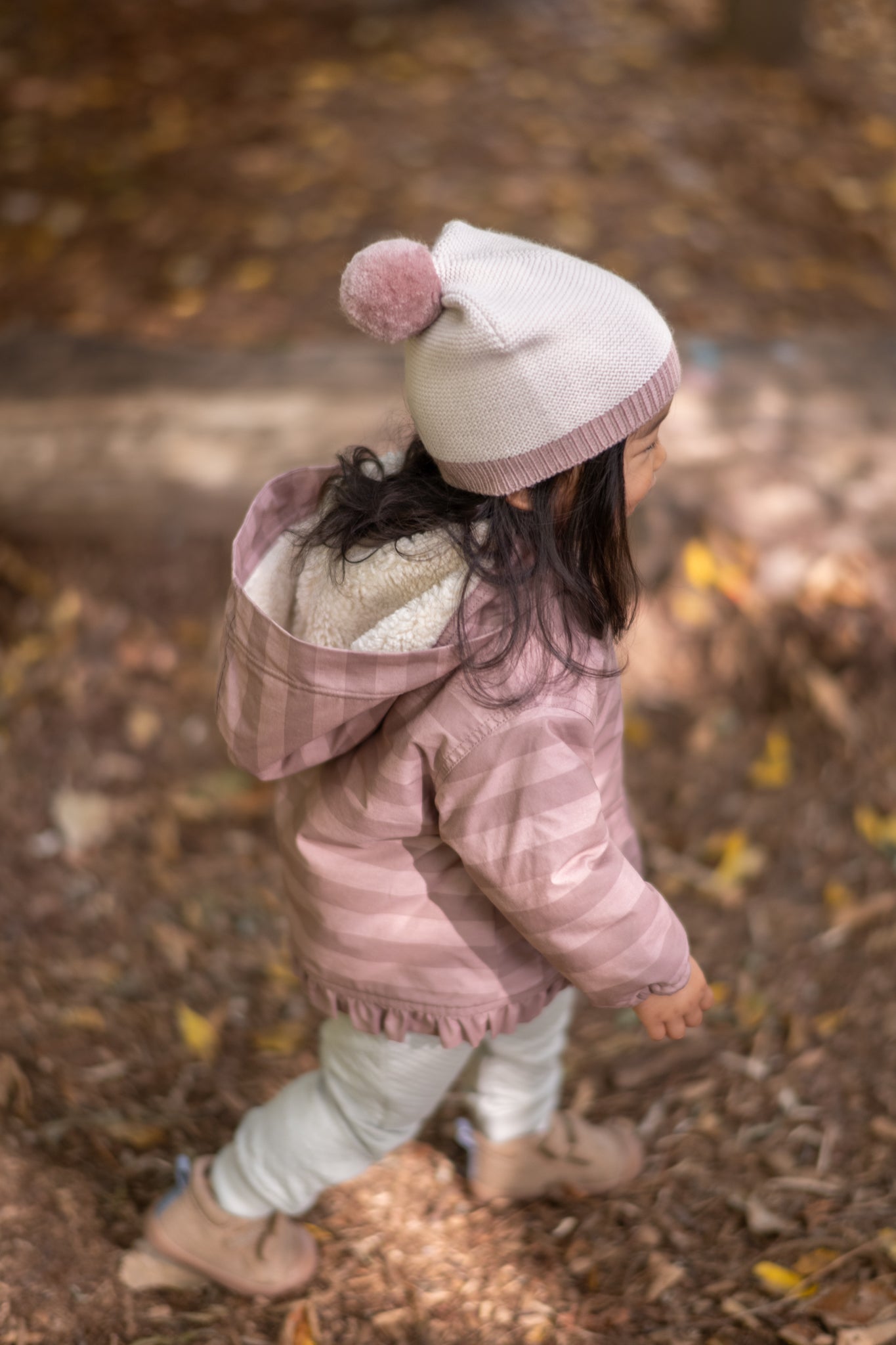 Pehr-Wool Knit Hat-Natural - Rose-2