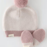 Pehr-Wool Knit Hat-Natural - Rose-5