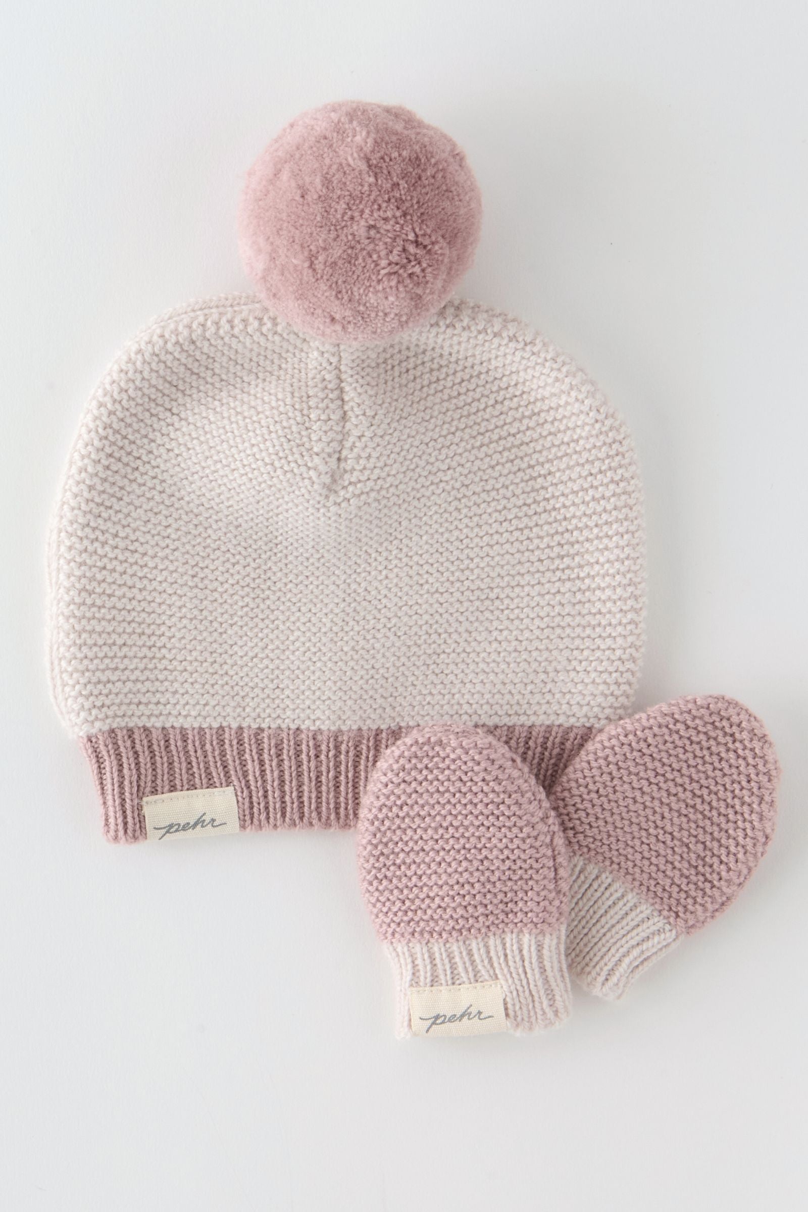 Pehr-Wool Knit Hat-Natural - Rose-5