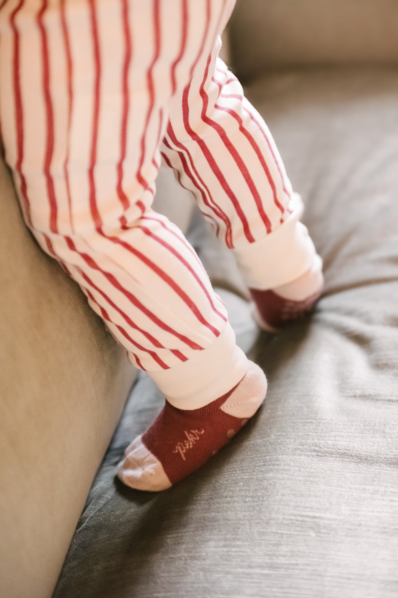 Pehr-Crew Socks with Grips 3 - Pack-Mulberry-2