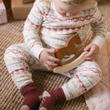 Pehr-Crew Socks with Grips 3 - Pack-Mulberry-3