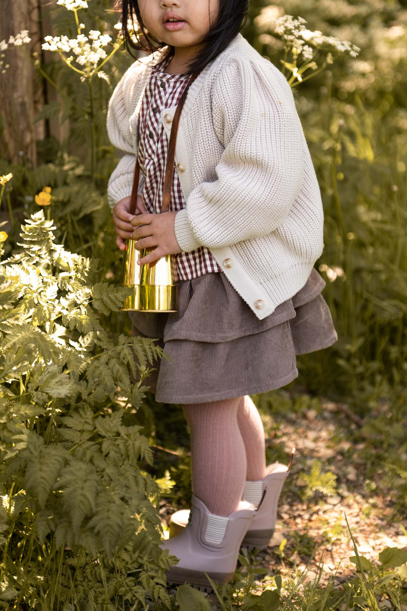 Pehr-Kids Ribbed Tights-Blossom-3