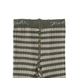 Pehr-Striped Ribbed Tights with Grips-Sage - Juniper Stripe-4