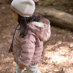 Pehr-Toddler Wool Knit Hat-Natural - Rose-4
