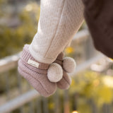Pehr-Wool Knit Pom Pom Bootie-Rose-2