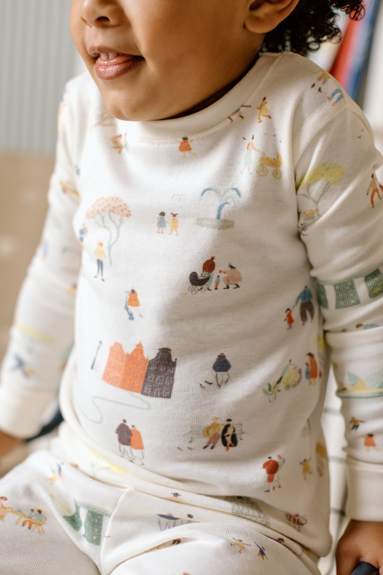 Pehr-Ribbed Toddler Pajama-Explore the World-2