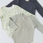Pehr- Sailor Stripe Raglan One Piece - Sea -2