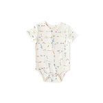 Pehr-Short Sleeve Henley One Piece-Crawling Critters-1