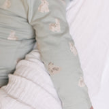 Pehr-The Littles Long Sleeve Kimono One Piece-Hoppy Bunny-Baby-3