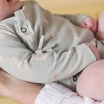 Pehr-The Littles Long Sleeve Kimono One Piece-Hoppy Bunny-Baby-4