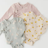 Pehr-The Littles Long Sleeve Kimono One Piece-Hoppy Bunny-Baby-6