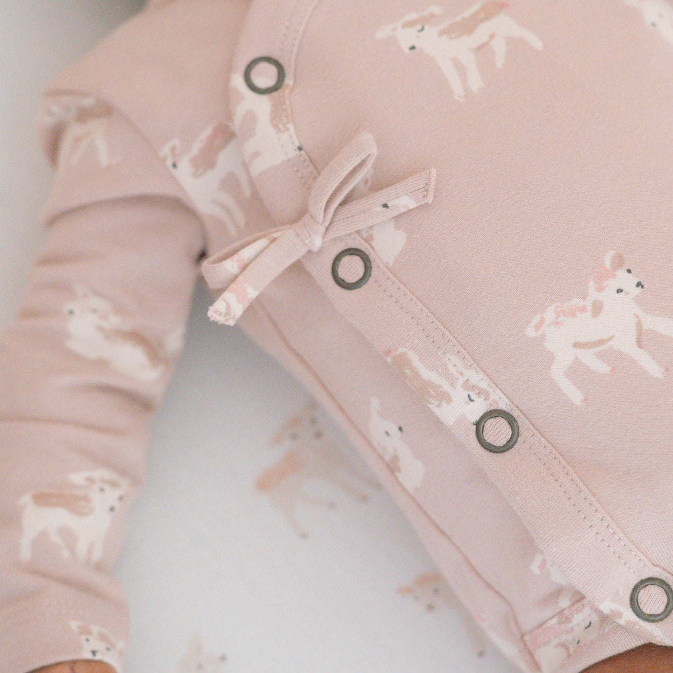 Pehr-The Littles Long Sleeve Kimono One Piece-Dear Lamb-Baby-2