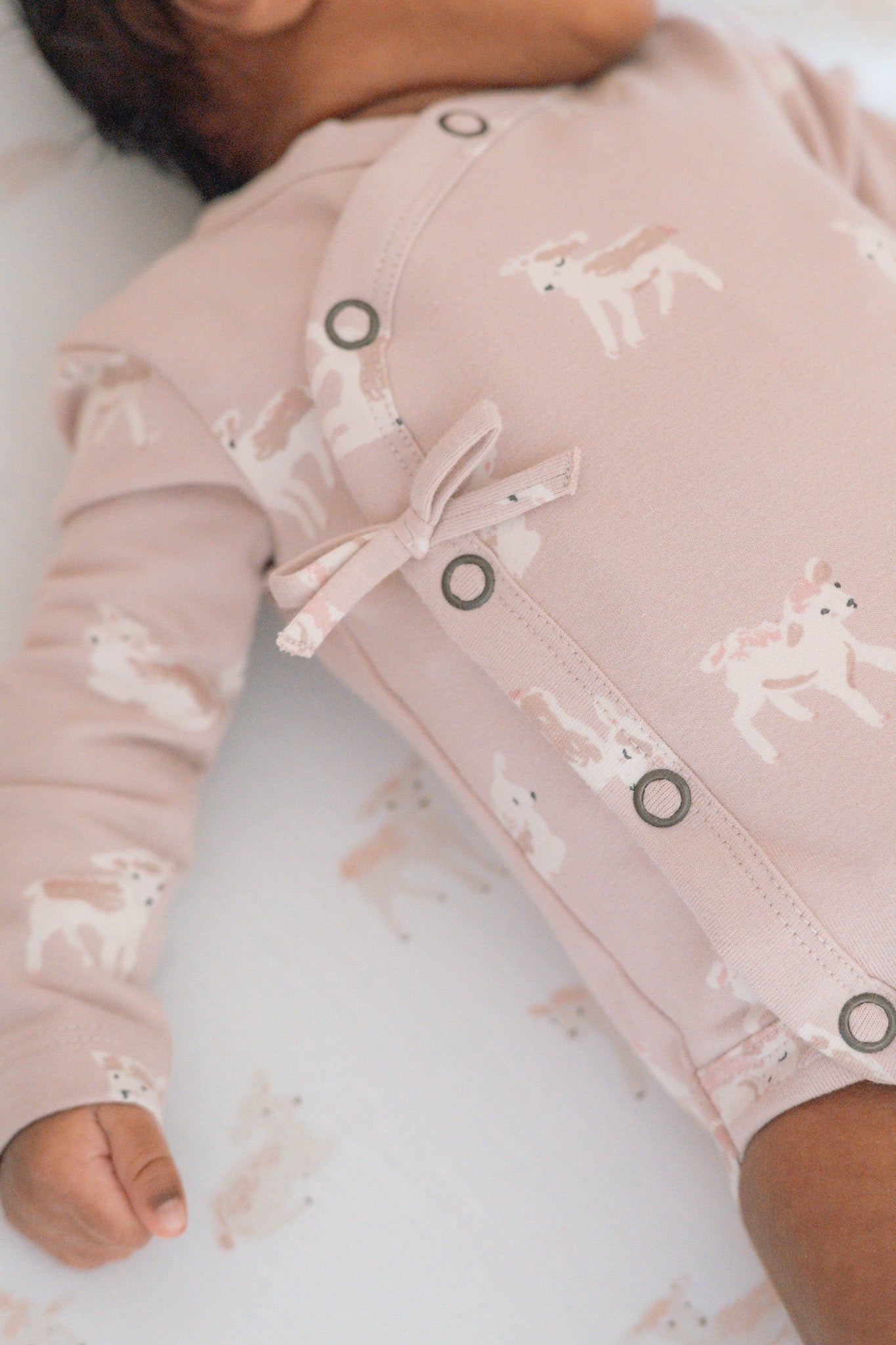 Pehr-The Littles Long Sleeve Kimono One Piece-Dear Lamb-Baby-2