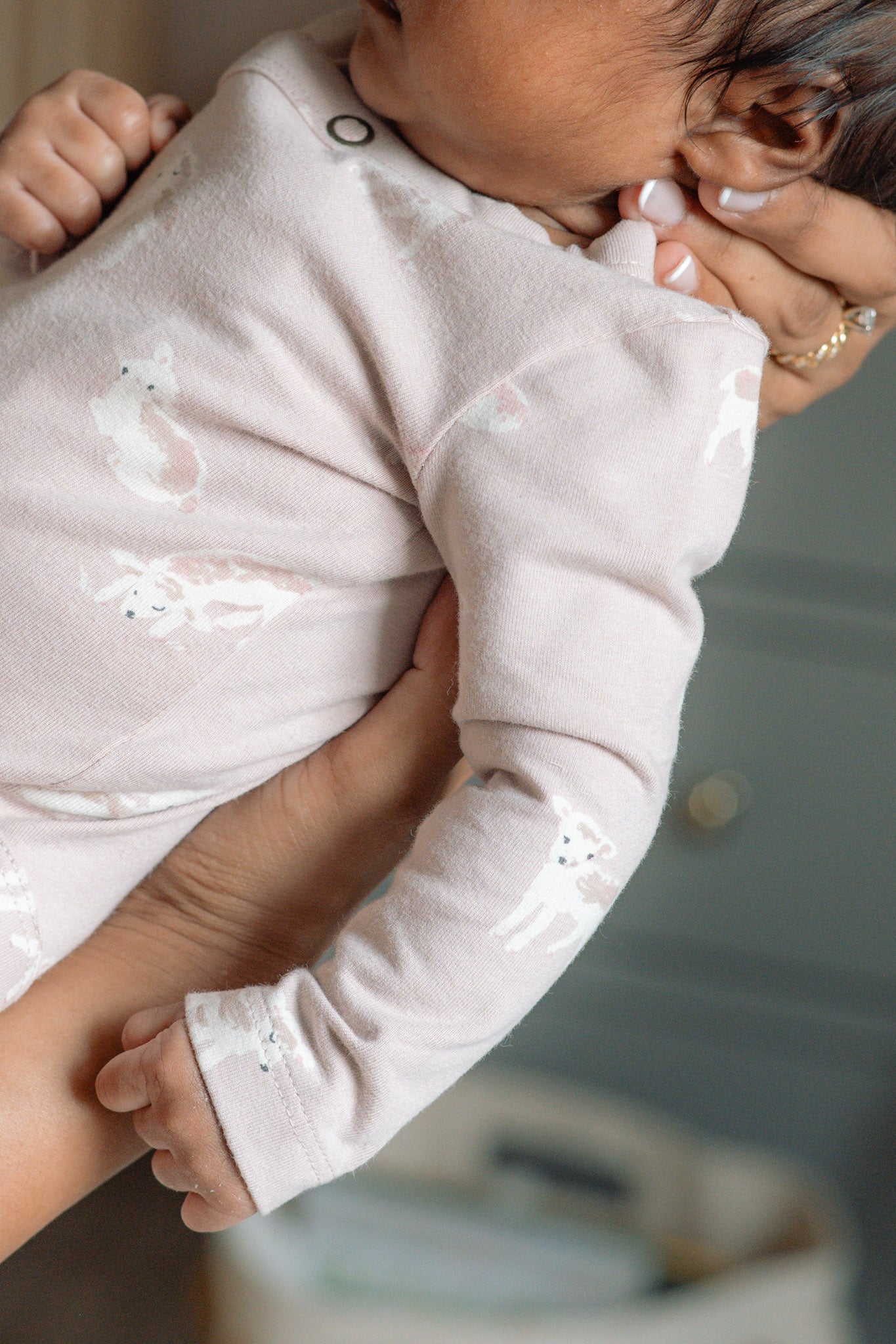 Pehr-The Littles Long Sleeve Kimono One Piece-Dear Lamb-Baby-3