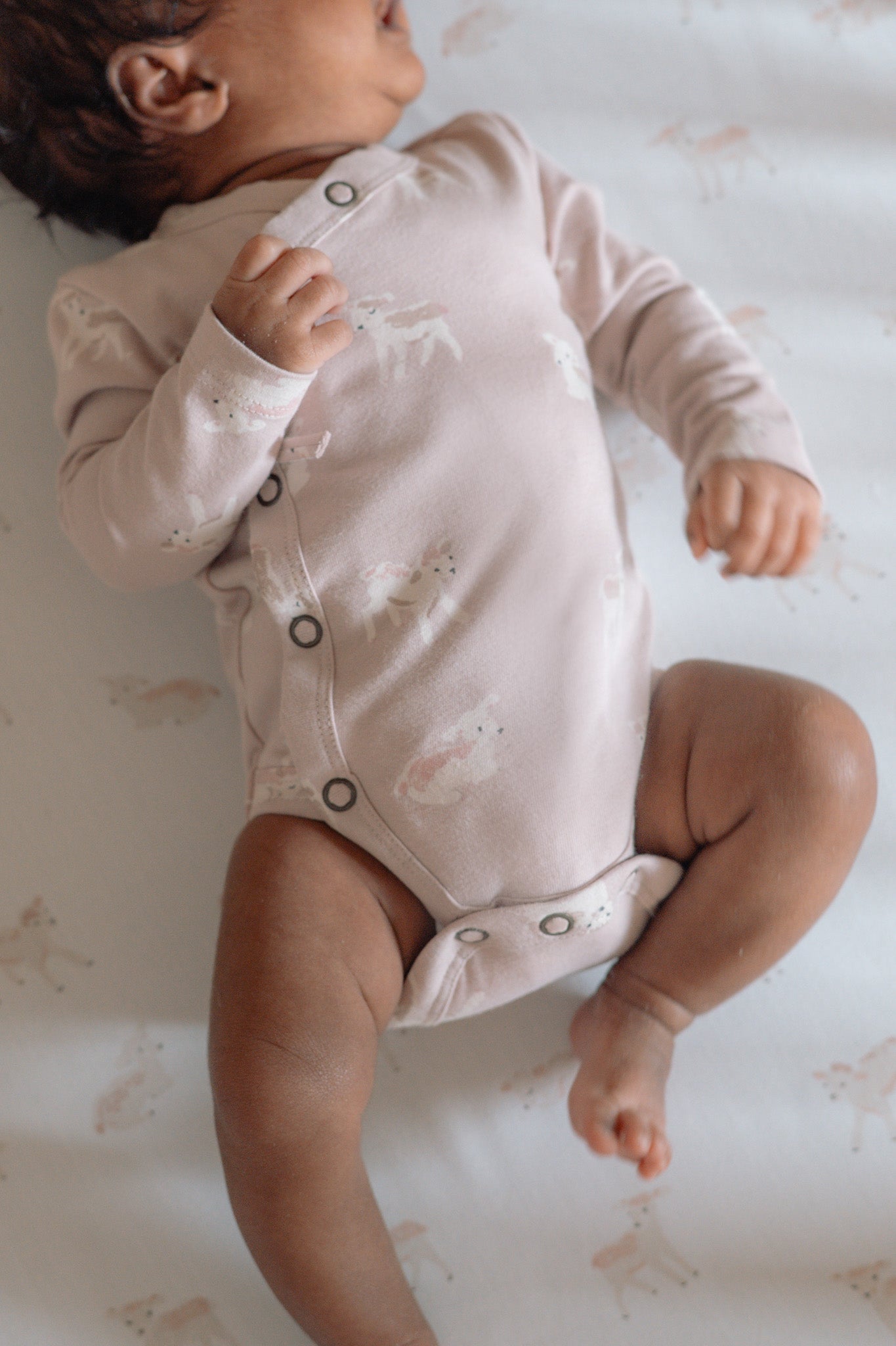 Pehr-The Littles Long Sleeve Kimono One Piece-Dear Lamb-Baby-4