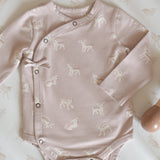 Pehr-The Littles Long Sleeve Kimono One Piece-Dear Lamb-Baby-5