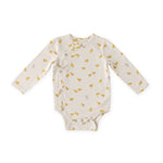 Pehr-The Littles Long Sleeve Kimono One Piece-Cheerful Chick-Baby-1
