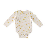 Pehr-The Littles Long Sleeve Kimono One Piece-Cheerful Chick-Baby-1