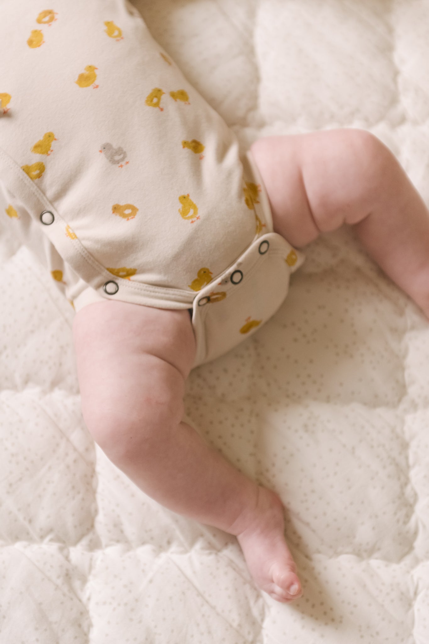 Pehr-The Littles Long Sleeve Kimono One Piece-Cheerful Chick-Baby-4