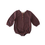Pehr-Flannel Long Sleeve One-Piece-Mulberry/Ink-1
