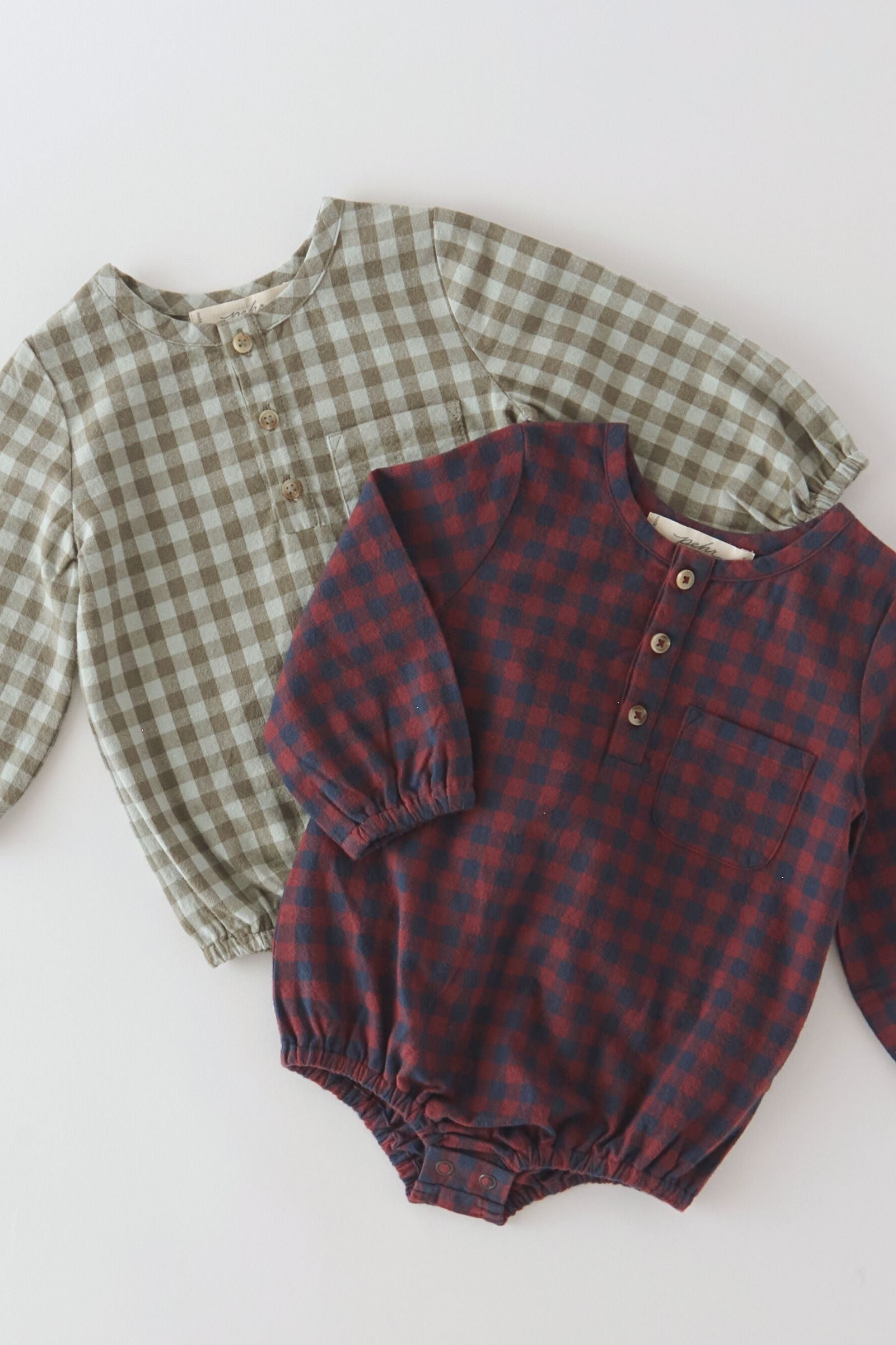 Pehr-Flannel Long Sleeve One-Piece-Mulberry/Ink-5
