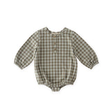 Pehr-Flannel Long Sleeve One-Piece-Sage/Light Sage-1