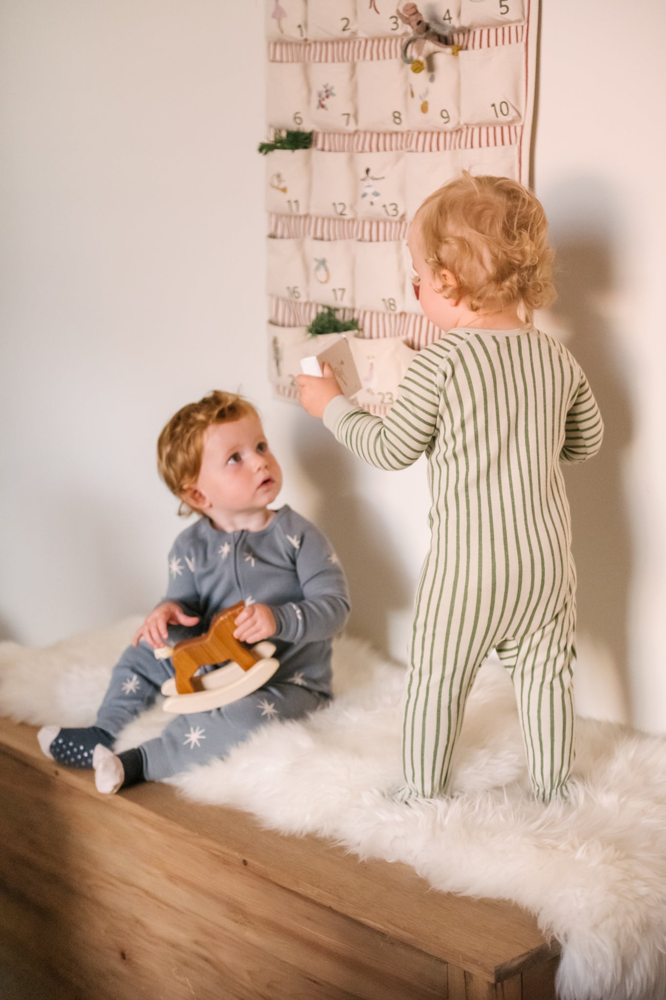 Pehr-Ribbed Baby Sleeper-Stripes Away Evergreen-4