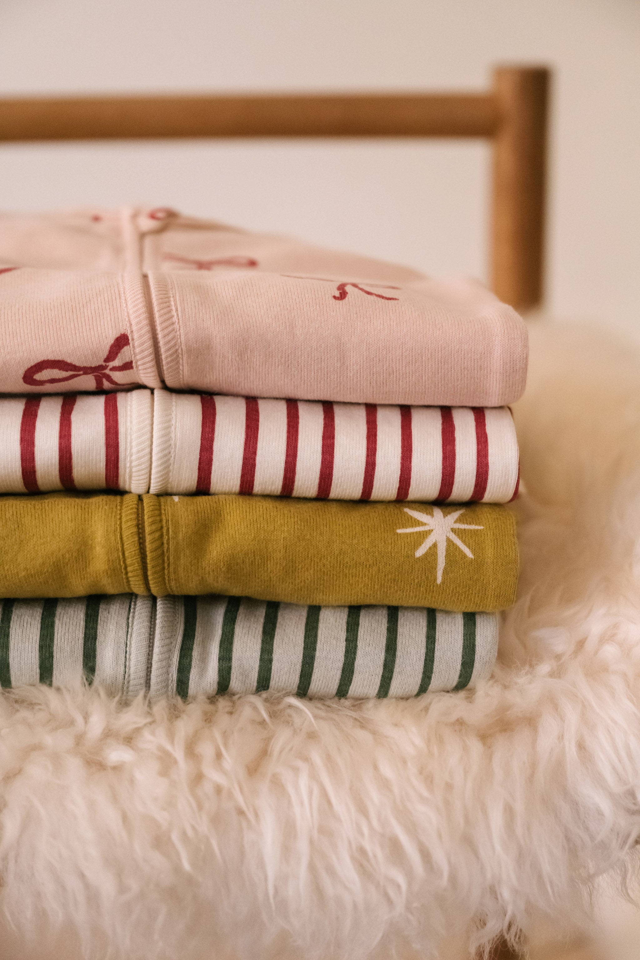 Pehr-Ribbed Baby Sleeper-Stripes Away Evergreen-7