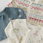 Pehr-Ribbed Baby Footless Sleeper-Starry Midnight-9