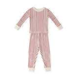 pehr-ribbed kids pajama-Stripes Away Berry-1
