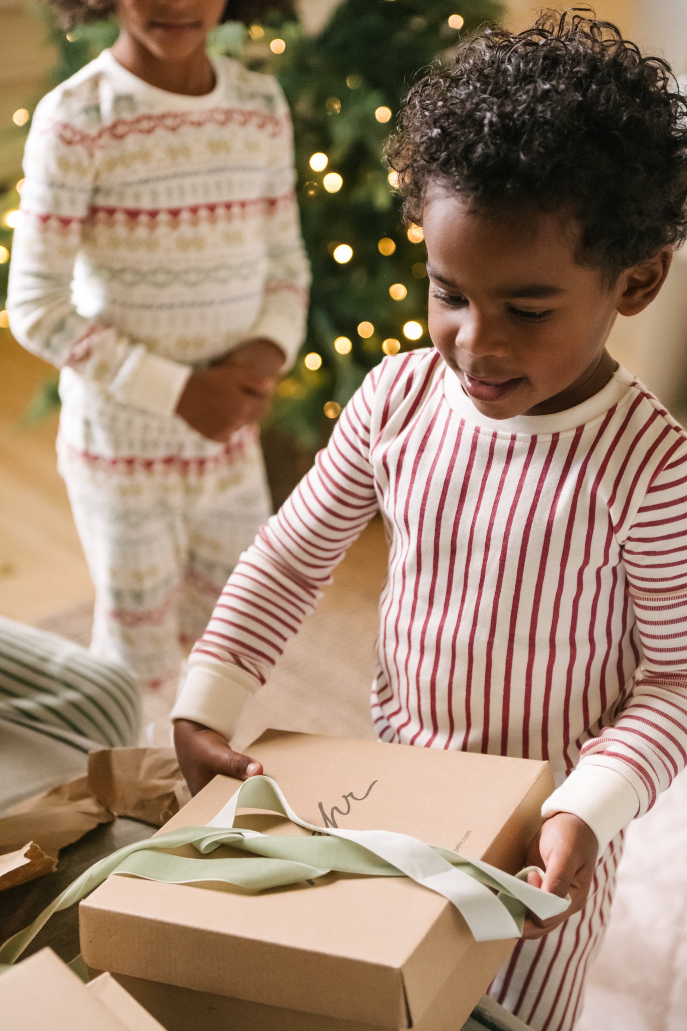 Pehr-Ribbed Pajama-Stripes Away Berry-4