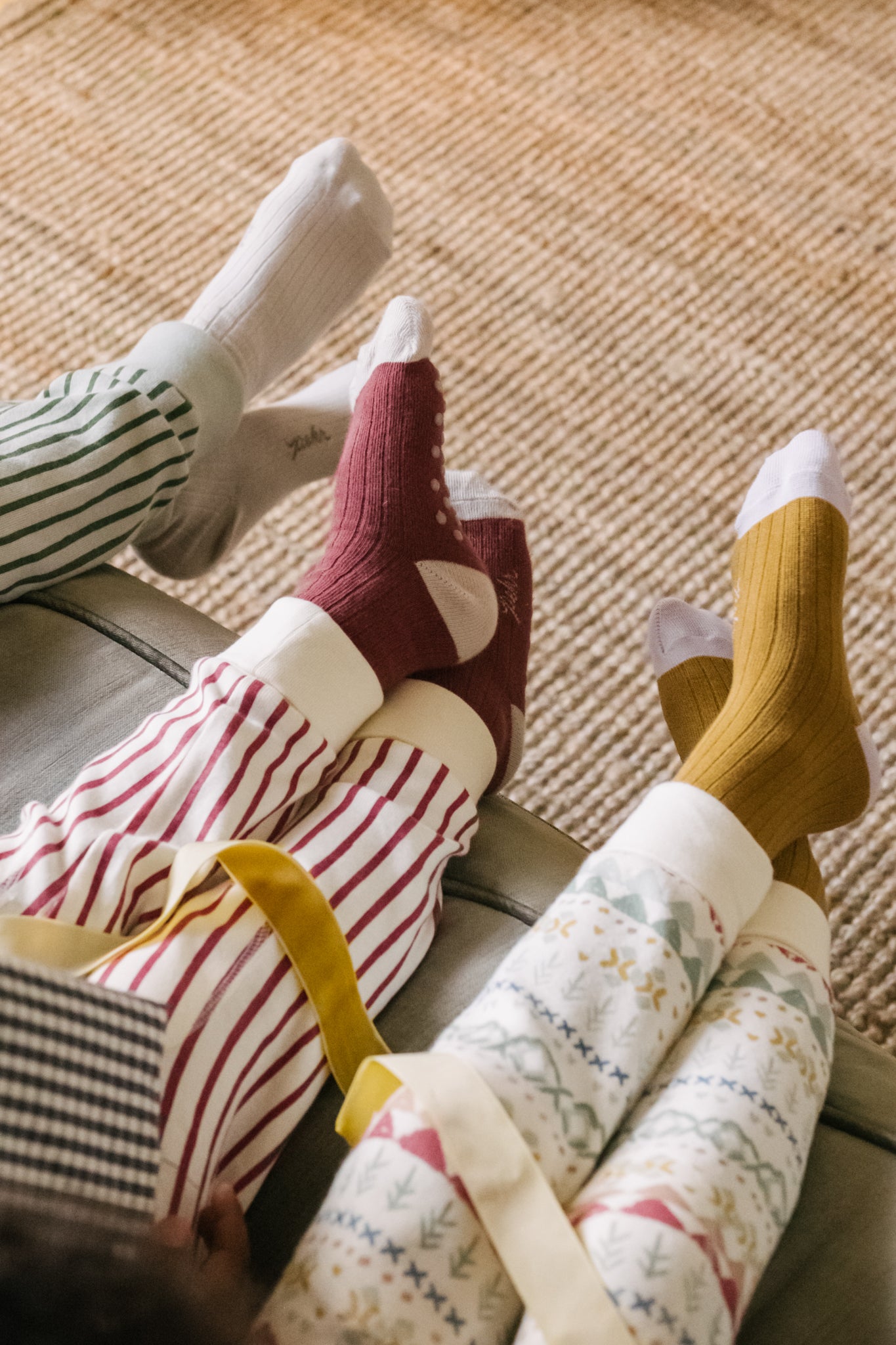 Pehr-Ribbed Pajama-Stripes Away Berry-5