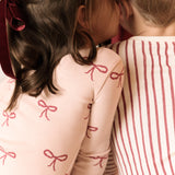 Pehr-RibbedKidsPajama-With a Bow-4